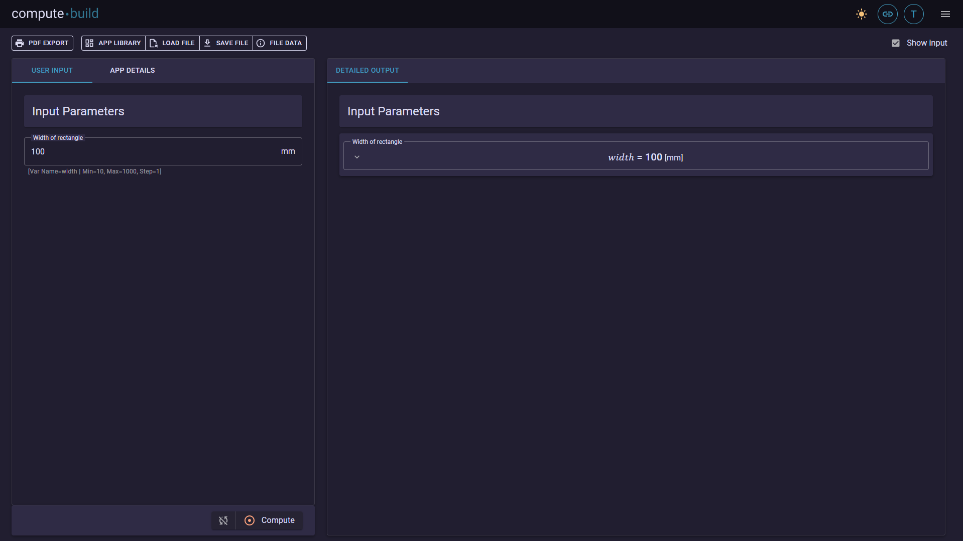 User Input