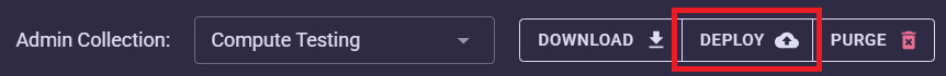 App Builder admin deploy button