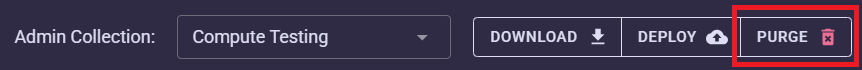 App Builder admin purge button