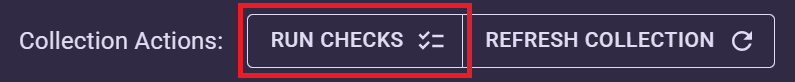 App Builder Run Checks button